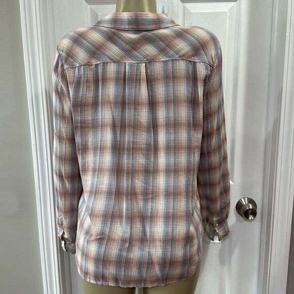 JOIE JERRIE BUTTON DOWN. DUSTY PINK. - Picture 2 of 10